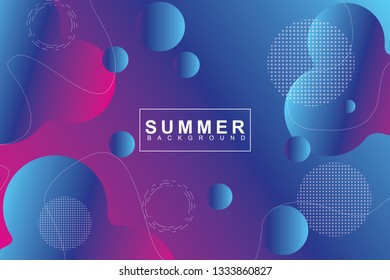 Summer tropical fluid landing page background. Fluid, liquid, wavy, gradient, flowing, orange, dynamic shape background. Trendy and modern background color. Cool banner design template.