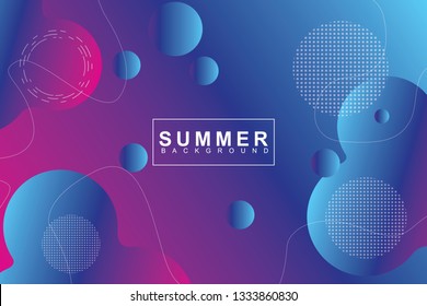 Summer tropical fluid landing page background. Fluid, liquid, wavy, gradient, flowing, orange, dynamic shape background. Trendy and modern background color. Cool banner design template.