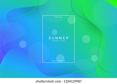 Summer tropical fluid landing page background. Fluid, liquid, wavy, gradient, flowing, purple, dynamic shape background. Trendy and modern background color. Cool banner design template.