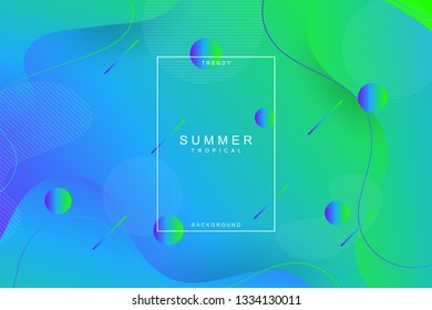 Summer tropical fluid landing page background. Fluid, liquid, wavy, gradient, flowing, purple, dynamic shape background. Trendy and modern background color. Cool banner design template.