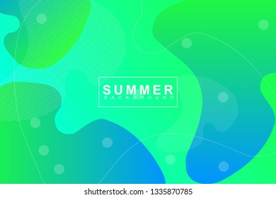 Summer tropical fluid landing page background. Fluid, liquid, wavy, gradient, flowing, orange, dynamic shape background. Trendy and modern background color. Cool banner design template.