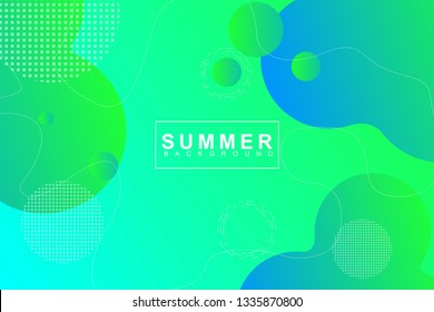 Summer tropical fluid landing page background. Fluid, liquid, wavy, gradient, flowing, orange, dynamic shape background. Trendy and modern background color. Cool banner design template.
