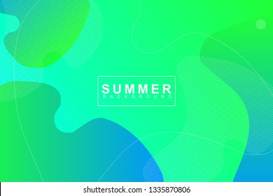 Summer tropical fluid landing page background. Fluid, liquid, wavy, gradient, flowing, orange, dynamic shape background. Trendy and modern background color. Cool banner design template.
