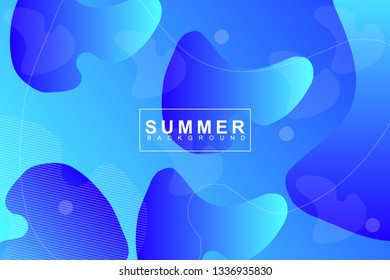 Summer tropical fluid landing page background. Fluid, liquid, wavy, gradient, flowing, orange, dynamic shape background. Trendy and modern background color. Cool banner design template.