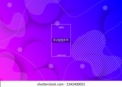 Summer tropical fluid landing page background. Fluid, liquid, wavy, gradient, flowing, dynamic shape background. Trendy and modern background color. Cool banner design template.