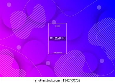 Summer tropical fluid landing page background. Fluid, liquid, wavy, gradient, flowing, dynamic shape background. Trendy and modern background color. Cool banner design template.
