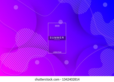 Summer tropical fluid landing page background. Fluid, liquid, wavy, gradient, flowing, dynamic shape background. Trendy and modern background color. Cool banner design template.