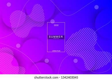 Summer tropical fluid landing page background. Fluid, liquid, wavy, gradient, flowing, dynamic shape background. Trendy and modern background color. Cool banner design template.
