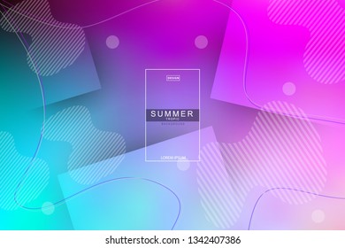 Summer tropical fluid landing page background. Fluid, liquid, wavy, gradient, flowing, dynamic shape background. Trendy and modern background color. Cool banner design template.