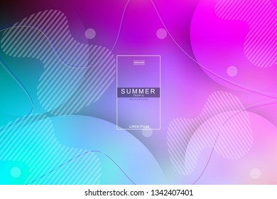 Summer tropical fluid landing page background. Fluid, liquid, wavy, gradient, flowing, dynamic shape background. Trendy and modern background color. Cool banner design template.