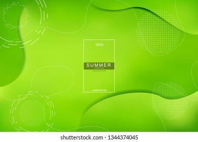 Summer tropical fluid landing page background. Fluid, liquid, wavy, gradient, flowing, dynamic shape background. Trendy and modern background color. Cool banner design template.