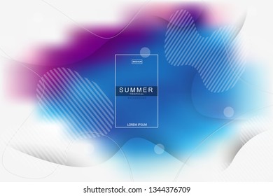 Summer tropical fluid landing page background. Fluid, liquid, wavy, gradient, flowing, dynamic shape background. Trendy and modern background color. Cool banner design template.