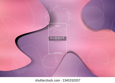 Summer tropical fluid landing page background. Fluid, liquid, wavy, gradient, flowing, dynamic shape background. Trendy and modern background color. Cool banner design template.