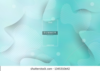 Summer tropical fluid landing page background. Fluid, liquid, wavy, gradient, flowing, dynamic shape background. Trendy and modern background color. Cool banner design template.