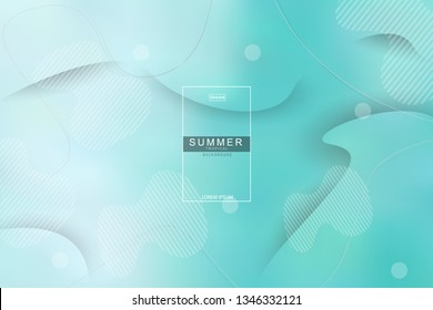 Summer tropical fluid landing page background. Fluid, liquid, wavy, gradient, flowing, dynamic shape background. Trendy and modern background color. Cool banner design template.