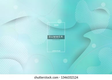 Summer tropical fluid landing page background. Fluid, liquid, wavy, gradient, flowing, dynamic shape background. Trendy and modern background color. Cool banner design template.