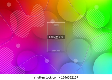 Summer tropical fluid landing page background. Fluid, liquid, wavy, gradient, flowing, dynamic shape background. Trendy and modern background color. Cool banner design template.