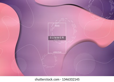 Summer tropical fluid landing page background. Fluid, liquid, wavy, gradient, flowing, dynamic shape background. Trendy and modern background color. Cool banner design template.