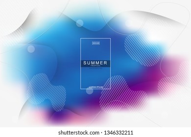 Summer tropical fluid landing page background. Fluid, liquid, wavy, gradient, flowing, dynamic shape background. Trendy and modern background color. Cool banner design template.