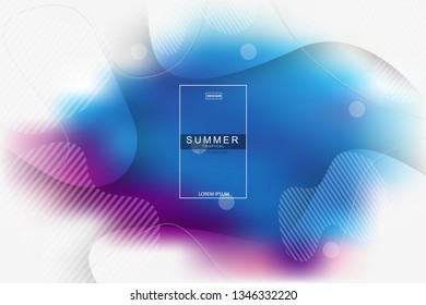Summer tropical fluid landing page background. Fluid, liquid, wavy, gradient, flowing, dynamic shape background. Trendy and modern background color. Cool banner design template.