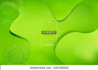 Summer tropical fluid landing page background. Fluid, liquid, wavy, gradient, flowing, dynamic shape background. Trendy and modern background color. Cool banner design template.