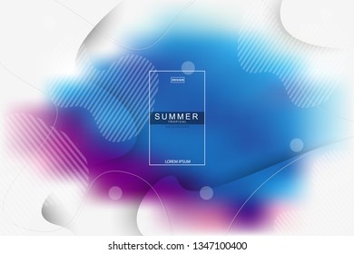 Summer tropical fluid landing page background. Fluid, liquid, wavy, gradient, flowing, dynamic shape background. Trendy and modern background color. Cool banner design template.