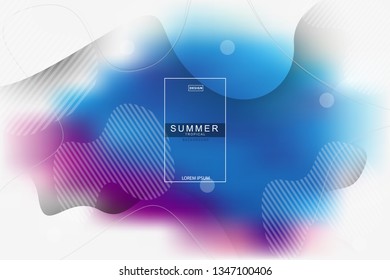 Summer tropical fluid landing page background. Fluid, liquid, wavy, gradient, flowing, dynamic shape background. Trendy and modern background color. Cool banner design template.