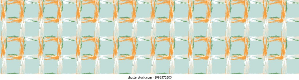 Patrón geométrico de borde sin soldadura en verano tropical. Borde de banner retro brillante. Divertido género neutro envolvimiento enmascaramiento decoración de taper washi ribon trim en vector.