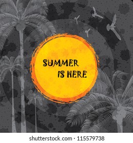 Summer tropical holiday background