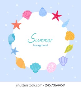 Summer Tropical Landscape Background Illustration