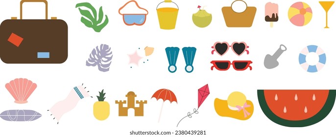 Summer Tropical Ocean Beach Element 1