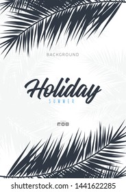 Summer Tropical palm leaves. Exotic palms tree. Floral Background.