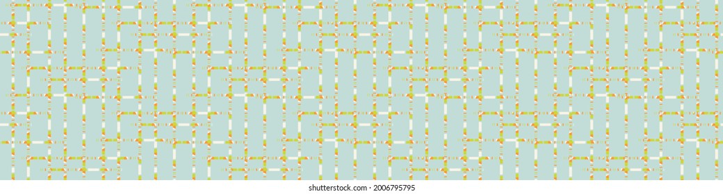 Summer tropical stripe seamless border pattern. Bright retro broken line banner edge. Fun gender neutral gift wrap masking taper decor washi ribbon trim in vector.