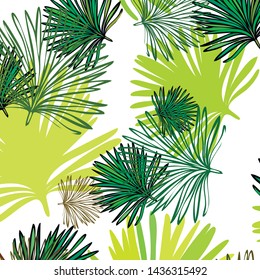 Summer tropical vector design for banner or flyer with exotic leaves.