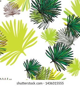 Summer tropical vector design for banner or flyer with exotic leaves.