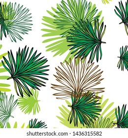 Summer tropical vector design for banner or flyer with exotic leaves.