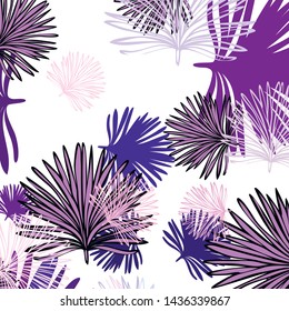 Summer tropical vector design for banner or flyer with exotic leaves.