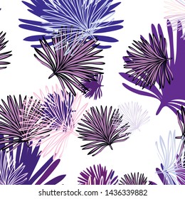 Summer tropical vector design for banner or flyer with exotic leaves.