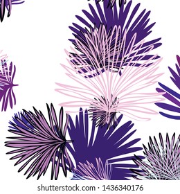 Summer tropical vector design for banner or flyer with exotic leaves.