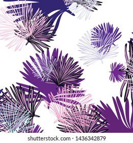 Summer tropical vector design for banner or flyer with exotic leaves.