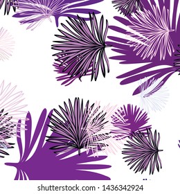 Summer tropical vector design for banner or flyer with exotic leaves.
