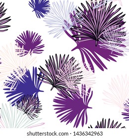 Summer tropical vector design for banner or flyer with exotic leaves.
