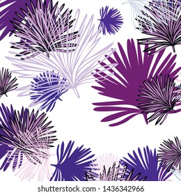 Summer tropical vector design for banner or flyer with exotic leaves.