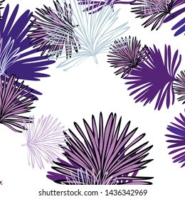 Summer tropical vector design for banner or flyer with exotic leaves.
