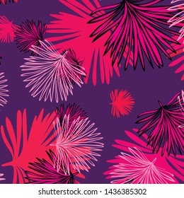 Summer tropical vector design for banner or flyer with exotic leaves.