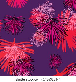 Summer tropical vector design for banner or flyer with exotic leaves.