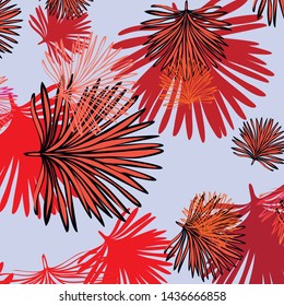 Summer tropical vector design for banner or flyer with exotic leaves.