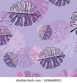 Summer tropical vector design for banner or flyer with exotic leaves.