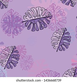Summer tropical vector design for banner or flyer with exotic leaves.