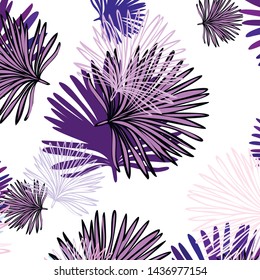 Summer tropical vector design for banner or flyer with exotic leaves.